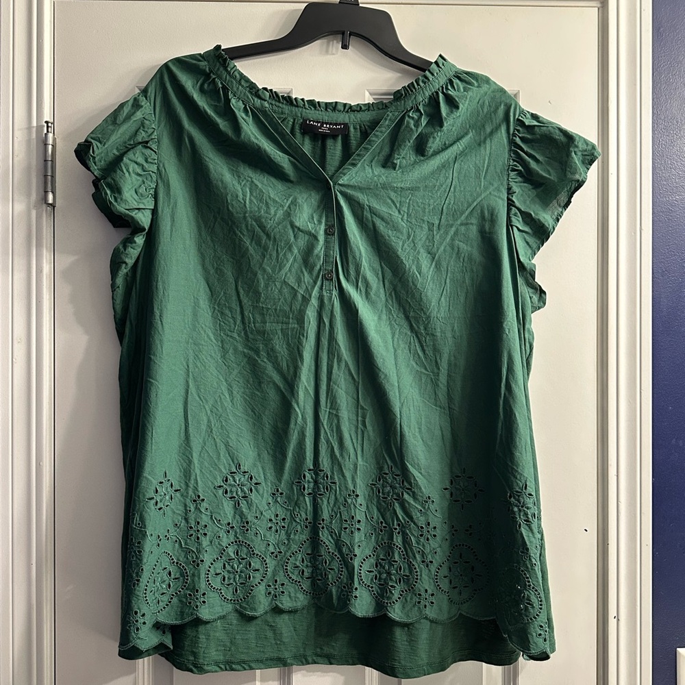 Dark Green Women's Plus Top